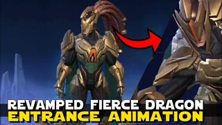 REVAMPED FIERCE DRAGON ALPHA HD MODEL ENTRANCE ANIMATION! | MLBB REVAMPED ALPHA SKIN