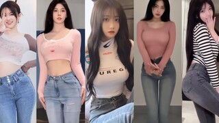 [Tight jeans] Beautiful girls with good figures love to wear them!