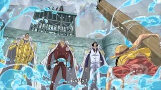 One Piece Epic Moment : Luffy jumped to the plaza.