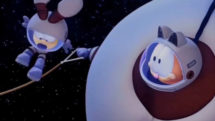 [Garfield] Fat Cat vs. Alien Lasagna! Did he eat himself into a big fat man?