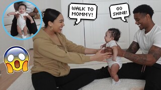 SHINE IS TRYING TO WALK! *3 MONTH BABY UPDATE*