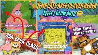 TEMPLATE AVEE PLAYER KEREN GLOW || FEAT SPONGEBOB😁😍