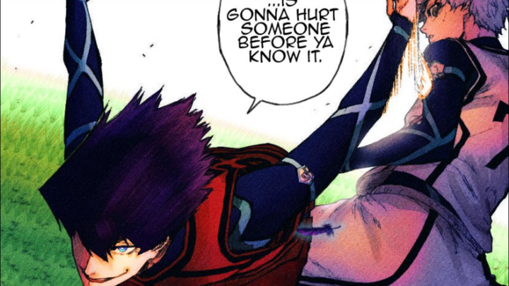 【蓝色监狱凪外传】第25话解说，乌乙夜利害关系合作进球，凪又开始顿悟了，千切似乎明白了什么即将进球。