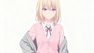 不同服装的三角初华