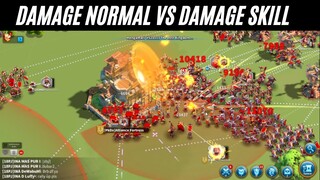 battel rally antara damage skill vs damage normal