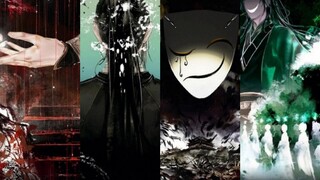 Heaven Official's Blessing "Four Evils": Bloody Rain, Black Water, White Clothes, Green Lantern, Nig