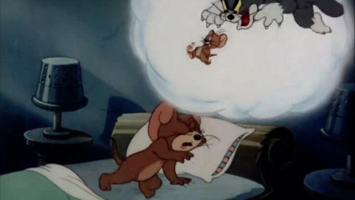 Jerry dreamed that Tom was chasing him