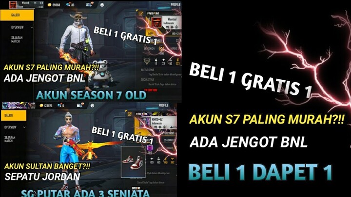 JUAL AKUN FREE FIRE BELI 1 DAPET 1 AKUN SULTAN || TERBARU PART 547