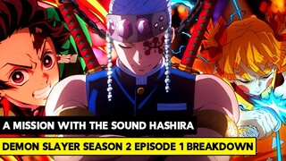 TANJIRO VS THE SOUND HASHIRA TENGEN UZUI! - Demon Slayer Season 2 Episode 1