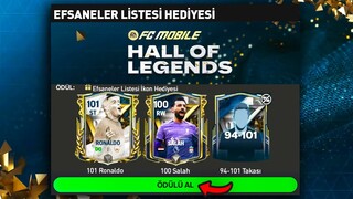 101 RONALDO BEDAVA SINIRSIZ İKONLAR YENİ HEDİYE KODU ! 7 TANE 100+ ÇIKTI EFSANELER LİSTESİ FC Mobile