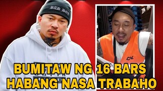 ZARGON BUMITAW NG 16 BARS HABANG NASA TRABAHO (WALA PARING KUPAS 🔥🔥🔥)