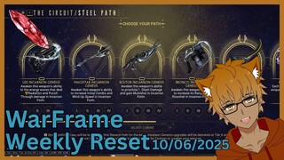 Warframe Weekly Reset of October 06, 2025