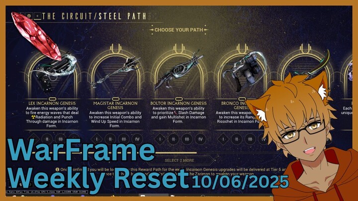 Warframe Weekly Reset of October 06, 2025