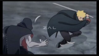 [Boruto] Sarada and Boruto Otsutsuki teamed up to fight the Ten-Tails Left of the Sacred Tree, using