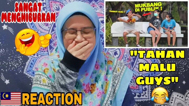 MUKBANG DI SEBELAH ORANG DI TEMPAT PUBLIK | MALAYSIAN 🇲🇾 REACTION