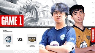 EVOS GLORY vs DEWA UNITED ESPORTS | Regular Season Week 3 Day 1 | Game 1 | #MPLIDS13