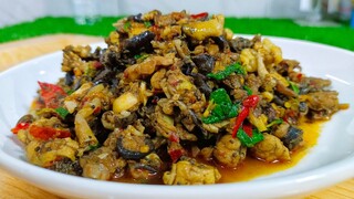 ผัดกะเพรากบ ( Stir Fried Basil Frog ) เมนูบ้านๆอร่อยๆ สไตล์ | ครัวบ้านๆ Channel