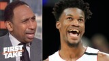 FIRST TAKE "Miami Heat BEST Team in the East" - Stephen A on Jimmy Butler in Heat def. 76ers