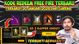 KODE REDEEM FREE FIRE TERBARU 2023 HARI INI 20 JANUARI