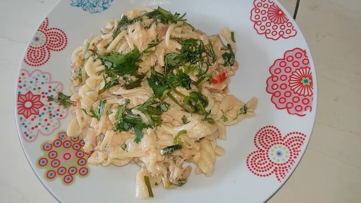 Espaguetis con pollo_Chicken spaghetti
