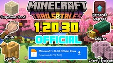 Update MCPE Terbaru❗❗|| Versi 1.20.30 Official || Bisa Login XBOX dan Main Server