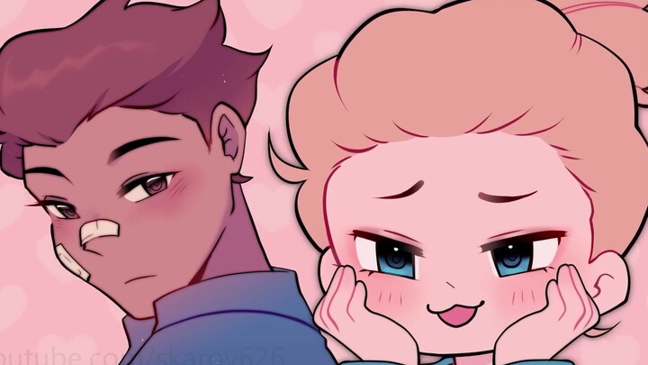 turning pink ♡ | meme| crybaby and toughguy