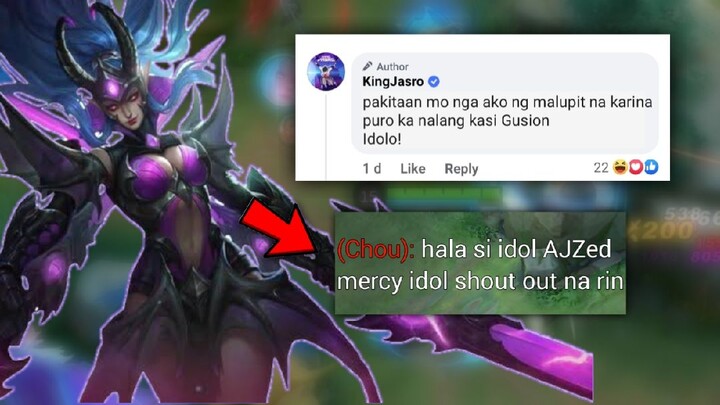 KINGJASRO REQUEST? NO MERCY KARINA MUST WATCH MLBB