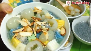 Cách làm CHÈ KHÚC BẠCH béo ngậy tại nhà, màu tự nhiên | Tra My Cooking