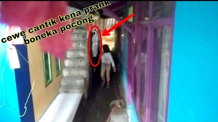 prank boneka pocong di gang sempit || auto sampe pingsan