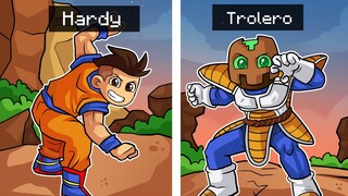 MINECRAFT pero AHORA ES DRAGON BALL 😱😍 HARDY y TROLERO