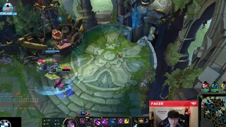 CHỦ TỊCH FAKER CẦM KAI'SA MID HÀNH HẠ TEAM ĐỊCH THỞ OXI TRONG BỆ ĐÁ CỔ (10-0-6)