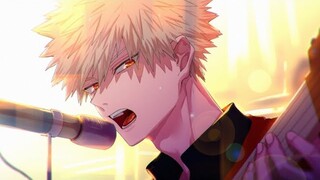 Bakugou singing "Renai Circulation"