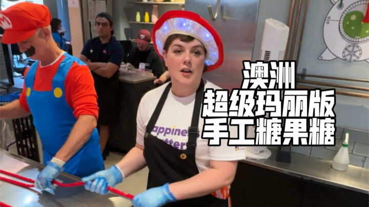 The famous childhood game character, after saving the princess, unexpectedly opened a candy store