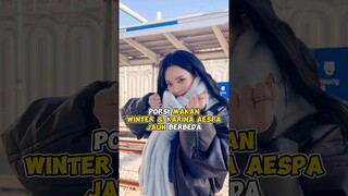 Porsi makan Winter dan Karina Aespa jauh berbeda #kpop #shorts