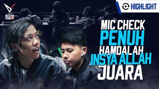 MIC CHECK PENUH HAMDALAH, INSYA ALLAH JUARA || EVOS DIVINE FFML FINAL WEEK HIGHLIGHTS