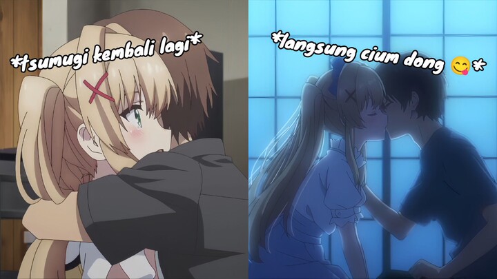 tsumugi baru aja kembali langsung cium² aja 😁