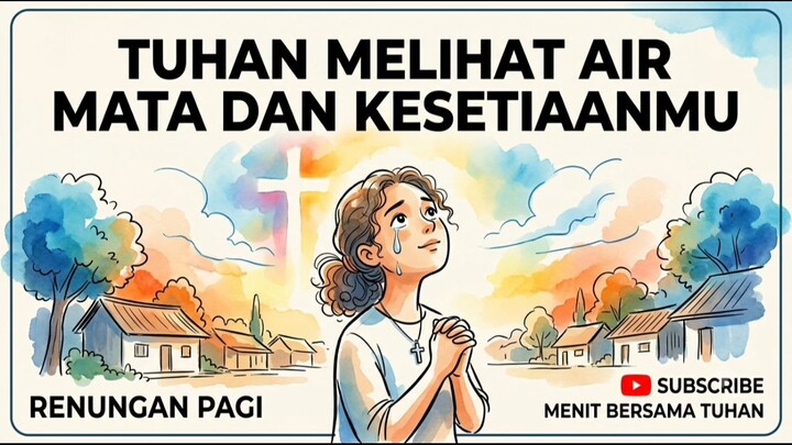 Renungan dan Doa Pagi 15 September 2026. Tuhan Melihat Air Mata dan Kesetiaanmu .