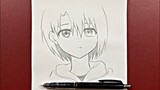Cute anime drawing | how to draw beautiful anime girl step-by-step