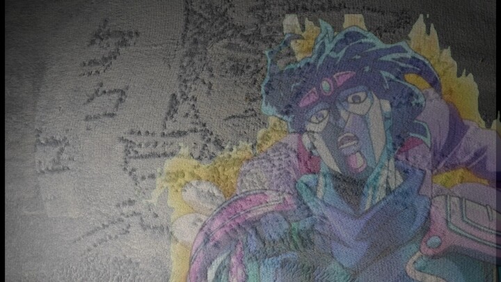 Draw Jotaro with a bed sheet