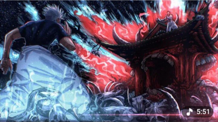 Gojo vs Sukuna full fight.Anime video