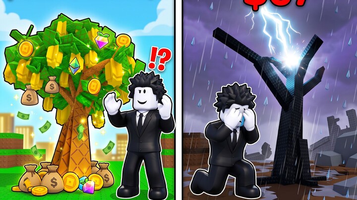 I’m going to grow the tallest tree in the world and become rich! ROBLOX