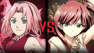 Sakura Haruno vs Morgiana (Naruto vs Magi) | Sprite Animation