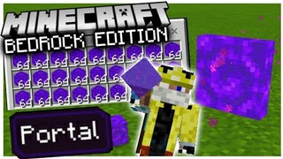 *New* Nether Portal Block Farm in Minecraft Bedrock Edition | MCPE Windows10 Switch PS4 Xbox