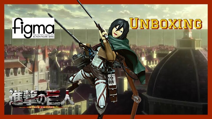 Figma de Mikasa Ackerman | Attack on Titan | Shingeki no kiojin | Unboxing