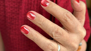 Grandpa is supporting my nail art business