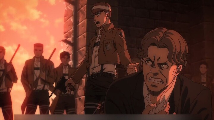 The situation on Paradis Island gradually stabilizes. The Yeagers take power and imprison all the vo
