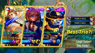 I MET GELYE AND DRAZU IN RANK GAME DID WE WIN? | TOP GLOBAL BEATRIX AND TOP GLOBAL ALUCARD | MLBB