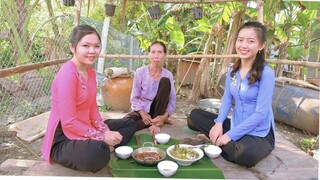 Bữa Cơm Miền Quê | Canh Chua Bông Súng Điên Điển Bạc Hà + Cá Kho Queo ● Nắng Đẹp Miền Tây | NĐMT# 29