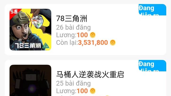 đăng video và nhận gcoin