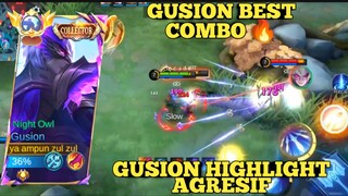 GUSION BEST COMBO, GUSION HIGHLIGHT AGRESIF